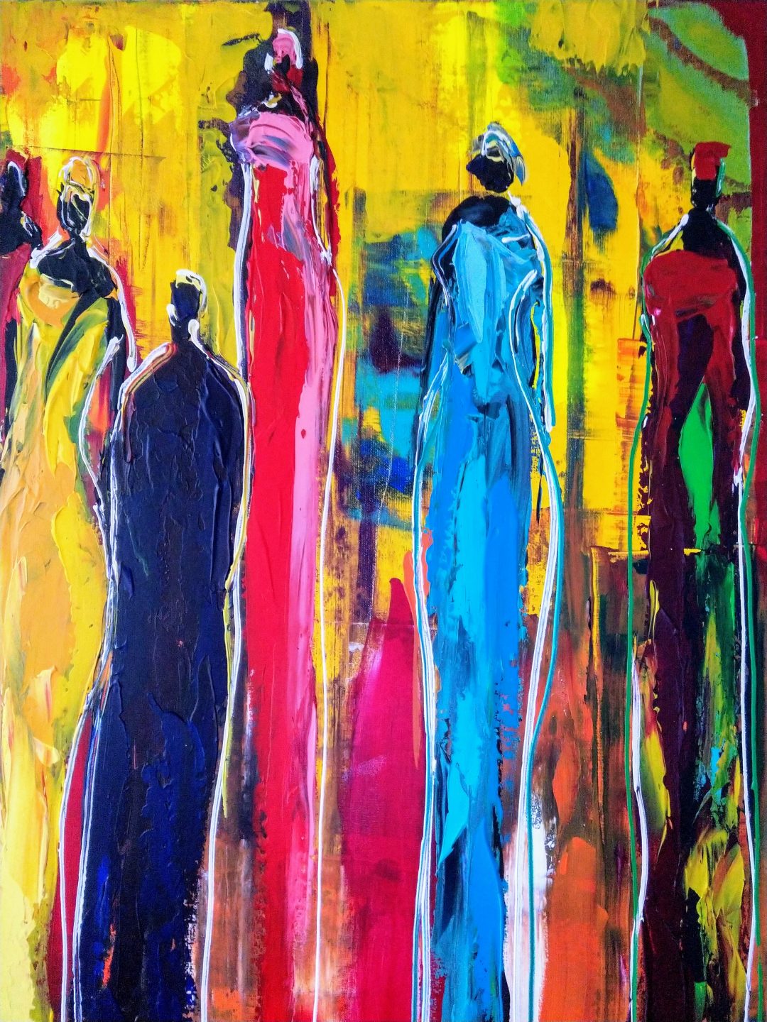 Betere 2019/19 schilderij vrouwen abstract * Olja Maier MQ-36